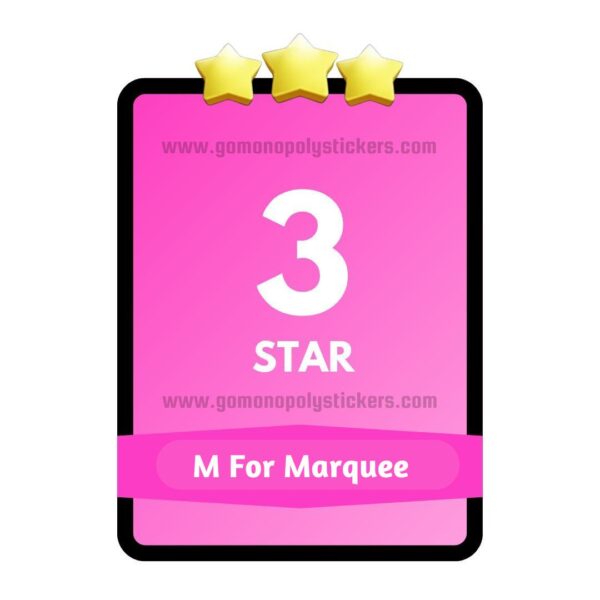 M For Marquee 3Star Set10